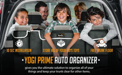 YoGi Prime Trunk organizer for all cars, hanging Trunk Storage Organizer Will Provides You The Most Storage Space Possible, Use It As A Back Seat Storage Car Cargo Organizer