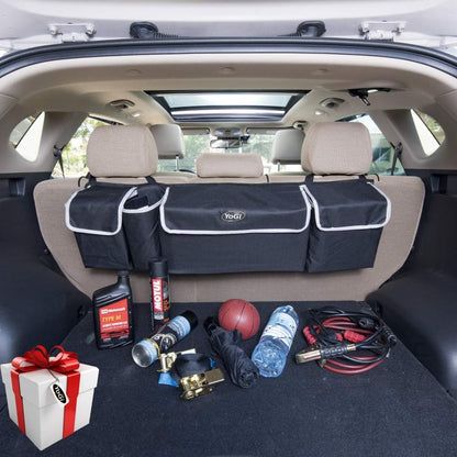 YoGi Prime Trunk organizer for all cars, hanging Trunk Storage Organizer Will Provides You The Most Storage Space Possible, Use It As A Back Seat Storage Car Cargo Organizer