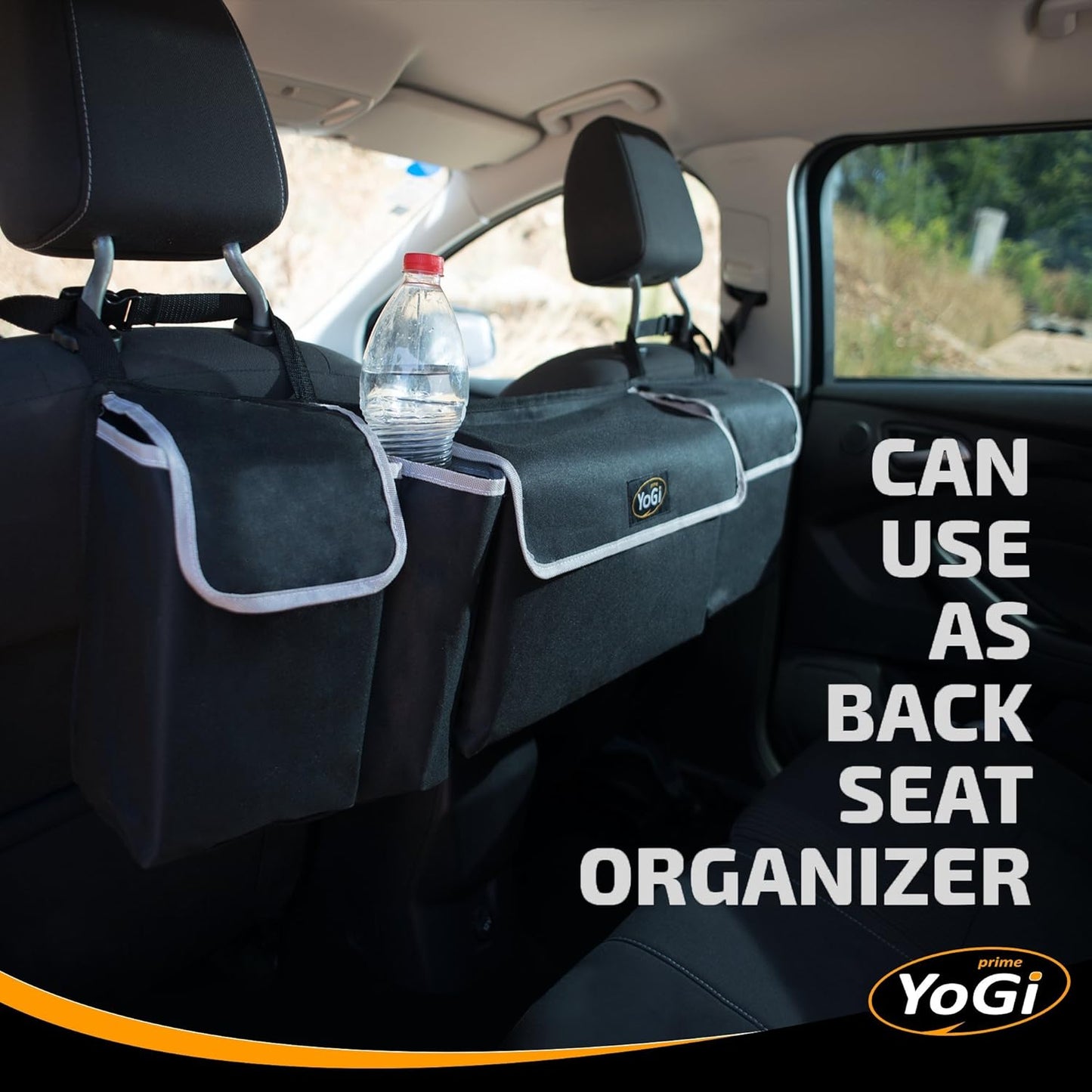 YoGi Prime Trunk organizer for all cars, hanging Trunk Storage Organizer Will Provides You The Most Storage Space Possible, Use It As A Back Seat Storage Car Cargo Organizer