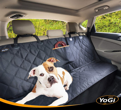 Yogi Prime Dog Car Seat Cover for Large Dogs Heavy Duty Waterproof Backseat Covers, Pets Seat Protectors for Cars & SUV Bench Back Seats